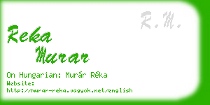 reka murar business card