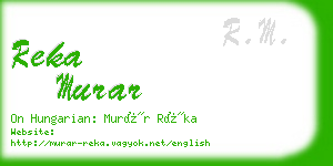 reka murar business card